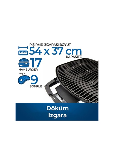 Napoleon Travelq Pro285 Portatif Gazlı Barbekü Gazlı Mangal Siyah