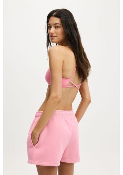 Seeh Pembe Pamuklu Kadın Şort Sh287