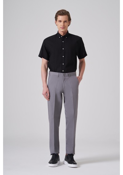 Morven Erkek Gri Pamuk Trend Dynamic Fit Chino Pantolon 26ms003016100 Gri