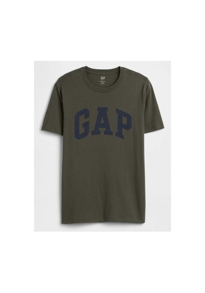 Gap Everyday Soft Basic Logo 856659 T-shirt Kısa Kol Tişört Erkek T-shirt Haki