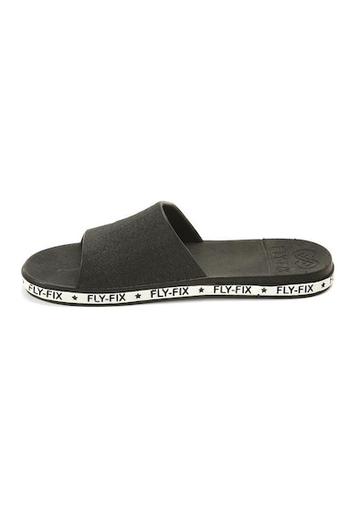 Fly-Fix Kaymaz Düz Topuklu Unisex Terlik Siyah