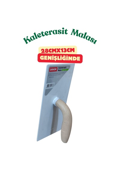 280mm X 128mm Plastik Kaleterasit Malası - Dış Cephe Hazır Sıva Malası 28x13 Cm