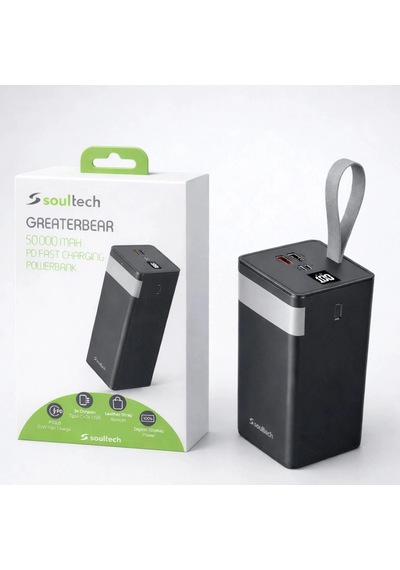 Soultech Greaterbear 50.000 Mah Pd Hızlı Şarj Powerbank Dijital Göstergeli Taşınabilir Şarj Cihazı Çok Renkli 10793342