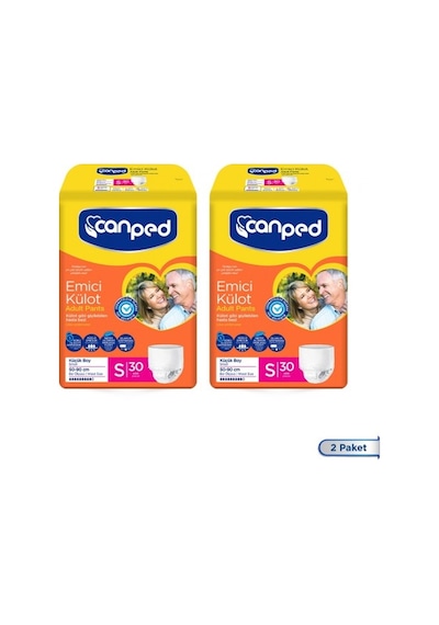Canped Emici Külot Küçük Boy Smal S 30 Lu X 2 Adet PKT.CANPED.120 S