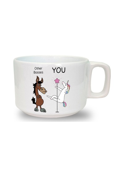 You Are Baskılı Seramik Beyaz Kahve Kupası
