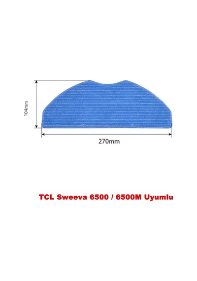 Tcl Uyumlu Sweeva 6500 / 6500m Uyumlu 2 Adet Mop Paspas Bezi