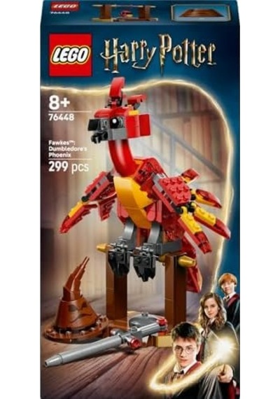 Fawkes: Dumbledore Un Anka Kuşu 76448-8 Yaş Üzeri Kız Ve Erkek Çocuklar İçin Kavrayıcı Pençeleri Olan Hareketli Fawkes Figürü İçeren Mitolojik Hayvan Figürü Yapım Seti 299 Parça
