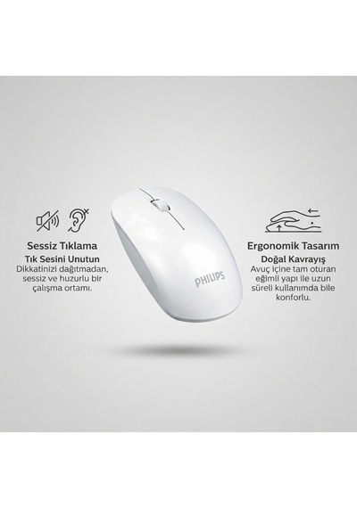 Philips SPK7315 Kablosuz 1200DPI 3 Tuşlu Optik Mouse
