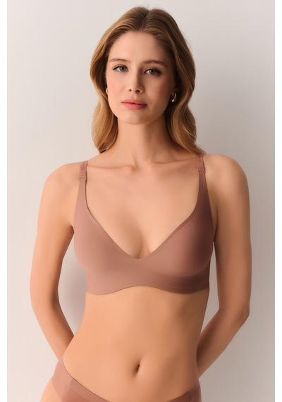 Suwen Invisible Lazer Kesim Balensiz Dekolteli Sütyen Sw5989272 Nude
