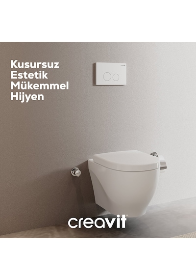 Creavit Terra Parlak Krom Kaplama Kumanda Paneli GP9004.00 Krom