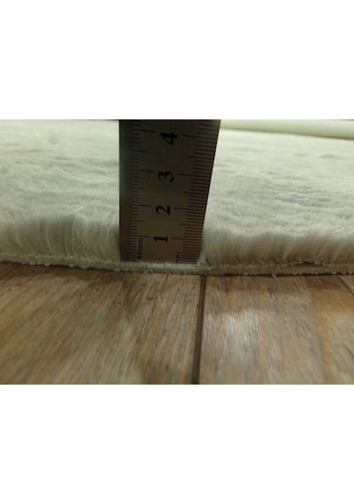 Balat Halı Dekoratif Açık Gri Peluş Yumuşak Yuvarlak-oval Halı Karışık, Çok Renkli