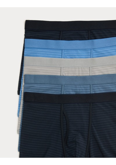 Marks & Spencer 5'li Pamuklu Trunk T14004826s Mavi Mix
