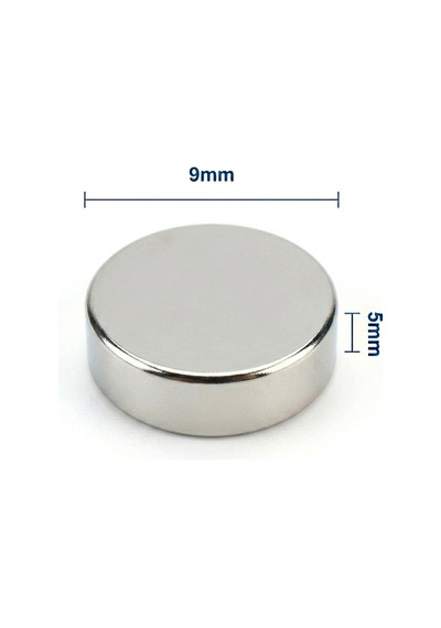 25 Adet - 9x5 Mm Neodyum Mıknatıs Neodim Magnet Yuvarlak