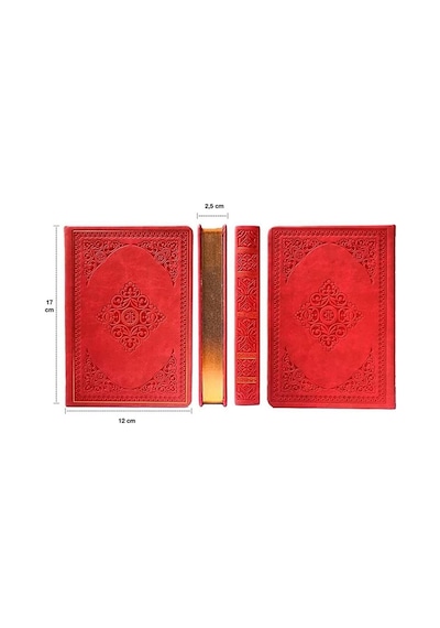 Victoria's Journals Vintage 5x7 Cm. Mat Kırmızı Defter 1187