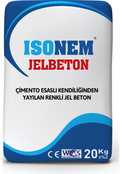 Jel Beton Kendiliğinden Yayılan Çimento Esaslı Zemin Kaplama 20 Kg - Gri