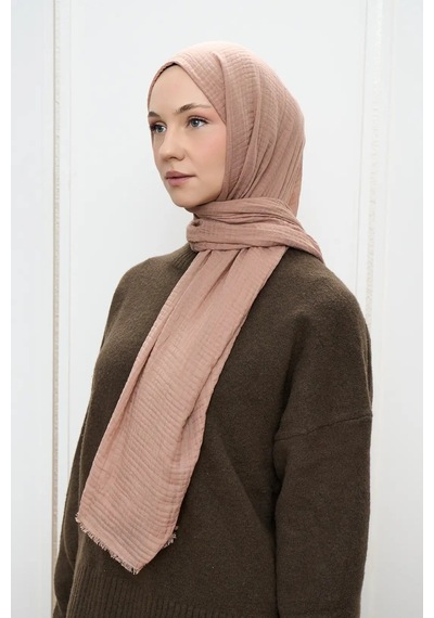 Deserto Fashion Müslin Şal-3606 Bej