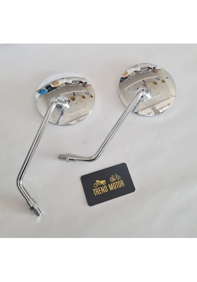 Yuvarlak Nikel Ayna 10mm Düz Diş - Cg Modifiye Motosiklet