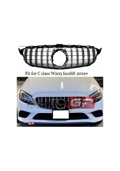Mercedes W205 Gtr Ön Panjur Izgara Seti Amg 2019+ C Serisi
