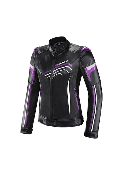 Scoyco Jk153w Motosiklet Montu Kadın 4 Mevsim Oxford 600-d Dayanıklı Kumaş Deri Women Motorcu Mont Purple