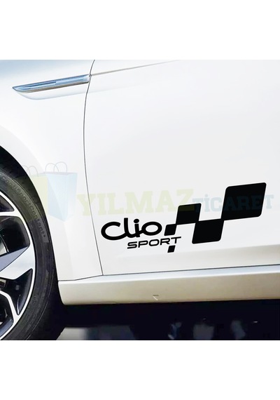 Renault Clio Sport Yan Kapı Altı Oto Sticker Yapıştırma 1 Çift
