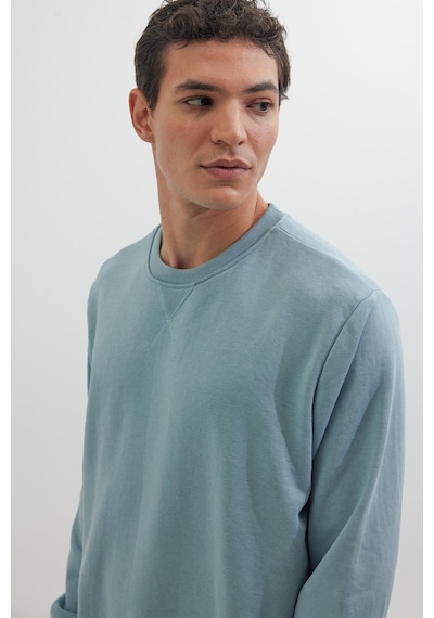 Tudors Unisex Relax Fit Rahat Kesim %100 Pamuk 3 İplik Basic Mavi Bisiklet Yaka Sweatshirt-26566 Tudors Unisex Relax Fit Rahat Kesim %100 Pamuk 3 İplik Basic Mavi Bisiklet Yaka Sweatshirt-26566