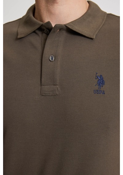 U.S. Polo Assn. U.s. Polo Assn. Erkek Koyu Haki Tişört Basic 50322314-vr111