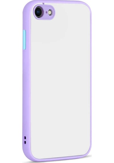Apple Uyumlu iPhone Se 2020 Kılıf Zore Hux Düğme Ve Kapak Zıt Renk Kılıf