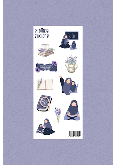M8 - Kuran Kursu Hocası - İslami Sticker Paketi Çok Renkli