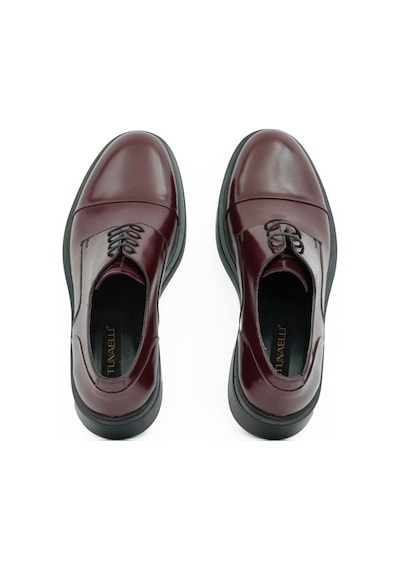 Tuna Hakiki Deri Bordo Casual Erkek Ayakkabı Kauçuk Taban - 105 Bordo