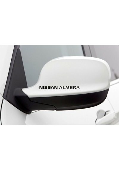Nissan Almera Araba Yan Ayna Araç Sticker Yapıştırma 2Adet