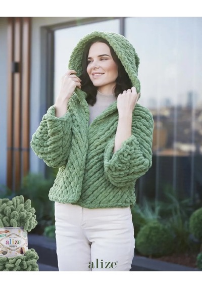 Alize Puffy Puffy 620 İpliği - 5 Adet Peluşlu 264250946
