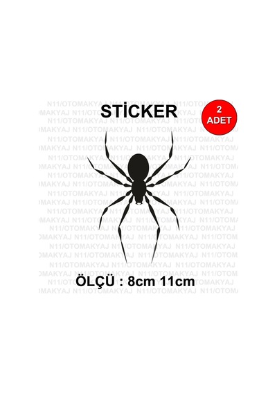 Spider Örümcek - Araba Kask Motosiklet Laptop Taplet Sticker
