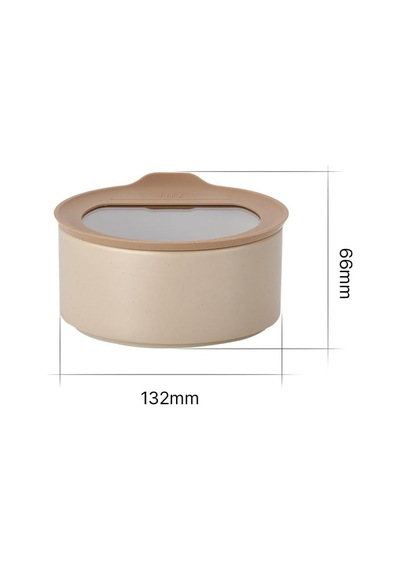 Fika One Seramik Saklama Kabı Bej 600 Ml D-neone060-09