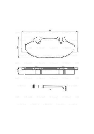 Bosch  0986494081 Fren Balatası Ön Mercedes Viano 03 Vito W639 03