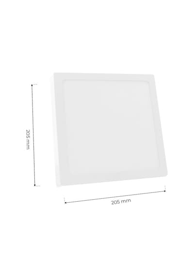 18w Sıva Üstü Kare Led Panel Beyaz Işık Beyaz