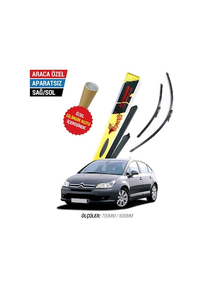 Citroen C4 İnwells Muz Silecek Takımı (2005-2009)