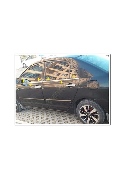 Markadan Toyota Corolla Uyumlu Sedan Krom Cam Çıtası 2002-2006 4 Parça   P
