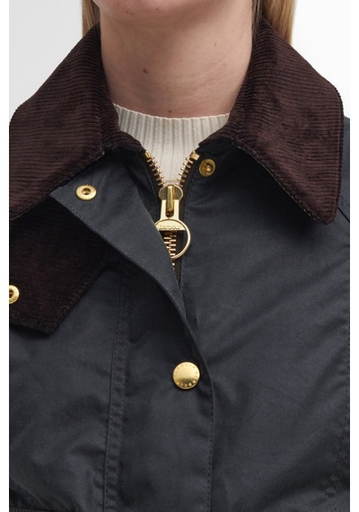 Barbour Cropped Beadnell Yağlı Ceket Sg51 Sage-ancient Yeşil