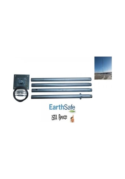 500W 24V Rüzgar Türbini Air Speed Hibrit Şarj Kontrolü Direk Seti