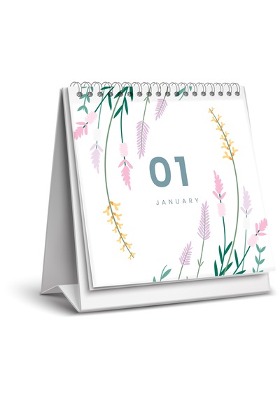 2026 Flover Masa Takvimi Yenii-16x15 Cm