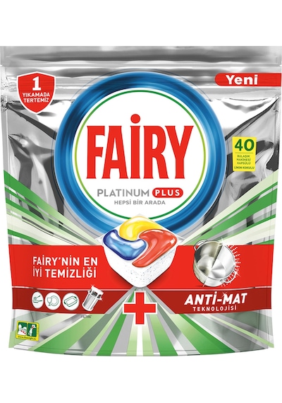 Fairy Platinum Plus Limon Kokulu Bulaşık Makinesi Deterjanı 40 Tablet Fairy Platinum Plus Limon Kokulu Bulaşık Makinesi Deterjanı 40 Tablet