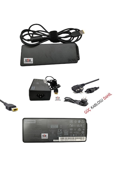 Lenovo Uyumlu 20v 4.5a  Usb Kare Uç Adaptör Şarj Aleti