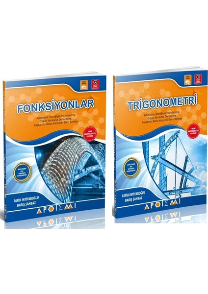 Apotemi Yayınları Fonksiyon Ve Trigonometri Soru Bankası Seti 2 Kitap