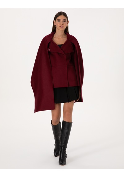 Pierre Cardin Kadın Bordo Kaban 50314273-vr014 Bordo