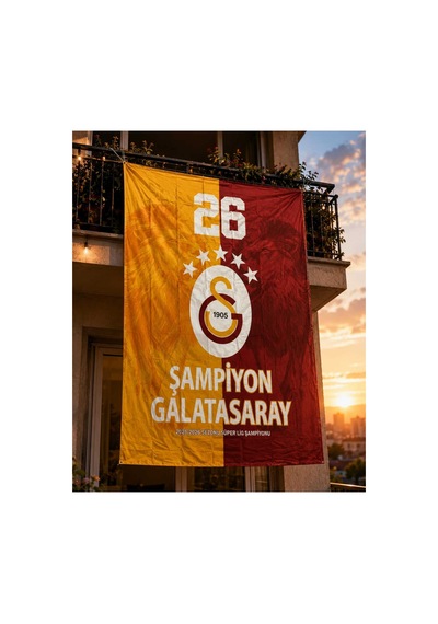 Galatasaray Şampiyonluk Bayrağı 150 185 Diğer