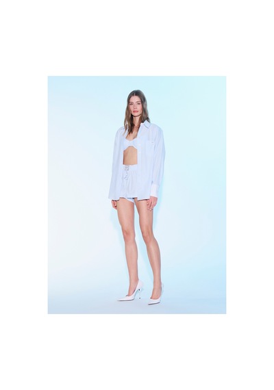 Sagaza Studio Ss6011 Kumaş Mini Şort Bebe Mavisi