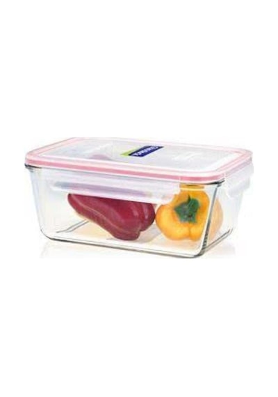 Dikdörtgen Cam Saklama Kabı, 1700 Ml, 3'lü Set, Şeffaf
