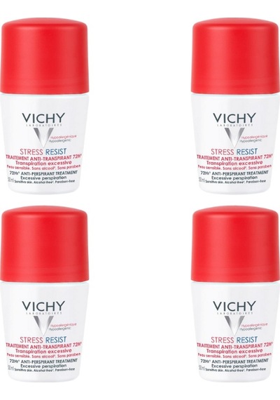 Vichy Stress Resist Terleme Karşıtı Deodorant Yoğun Kontrol 4 x 50 ML