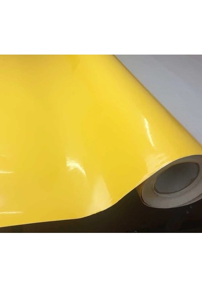 Sarı Renk Dayanıklı Araç Motor Mobilya Folyosu 126cm X 100 Cm