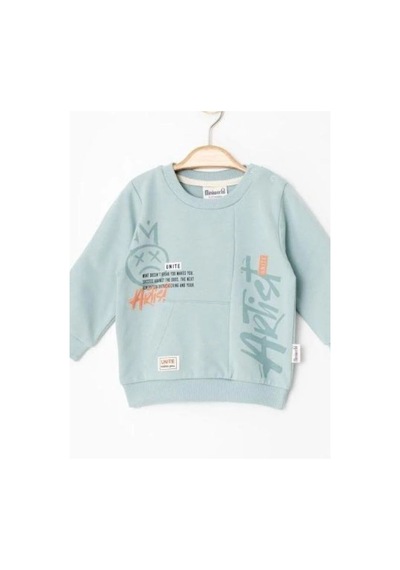 Zekids Erkek Çocuk Cep Detaylı Eşofman Takım-14228 Mavi